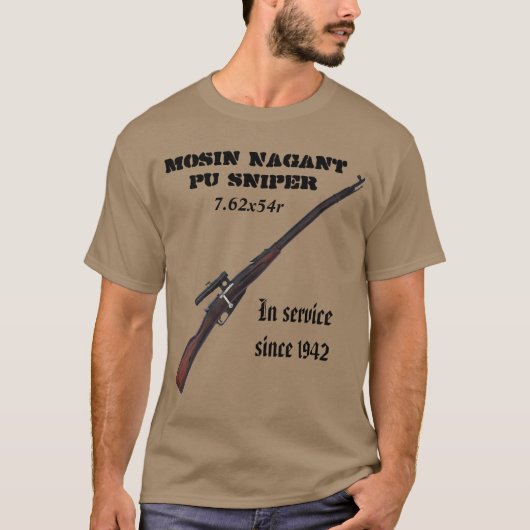 Sovjet ww2 Mosin Nagant Sniper T Shirt! T-shirt (Voorkant)