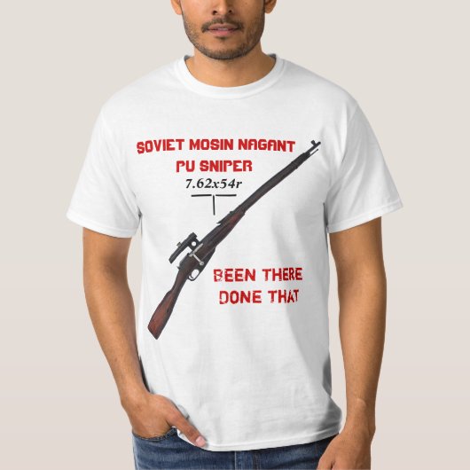 Sovjet ww2 Mosin Nagant Sniper T Shirt! T-shirt (Voorkant)