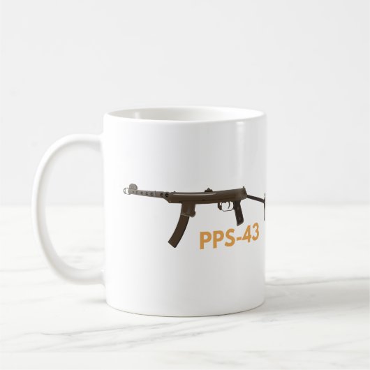 Sovjet WW2 PPS-43 Submachine Pistool Koffiemok (Links)