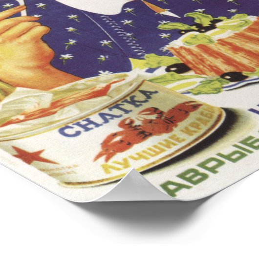 Sovjet-zeereclame Poster (Hoek)