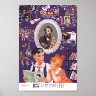 Sovjetboekreclame Poster