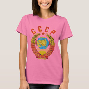 Sovjetjeklaag van wapenschildpadden t-shirt