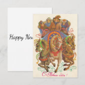 Sovjetkaart met de nieuwjaarscavalerie (Voorkant / Achterkant)