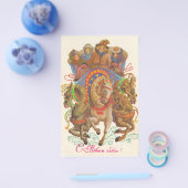 Sovjetkaart met de nieuwjaarscavalerie flyer (Enkel)