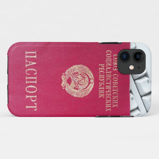 Sovjetpaspoort Case-Mate iPhone Case (Achterkant (horizontaal))