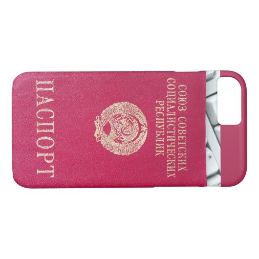 Sovjetpaspoort Case-Mate iPhone Case (Achterkant (Horizontaal))