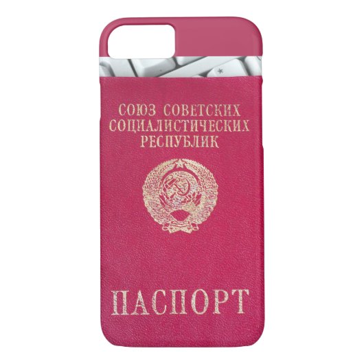 Sovjetpaspoort Case-Mate iPhone Case (Achterkant)