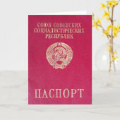 Sovjetpaspoort Kaart (Gele Bloem)