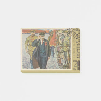 Sovjetpostzegel Lenin op het Rode plein Post-it® Notes