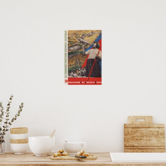 Sovjetpropaganda Poster (Keuken)