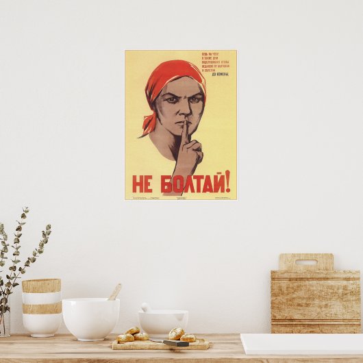 Sovjetpropaganda Poster (Keuken)