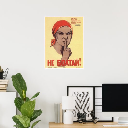 Sovjetpropaganda Poster (Thuiskantoor)