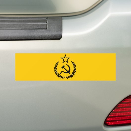 Sovjetrust en sikkel bumpersticker (Op auto)
