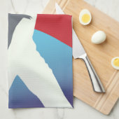 Sovjetunie arbeider vintage kunstprint. theedoek (Quarter Fold)