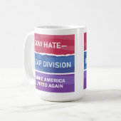 Sow Hate-Reap Division; Make America UNITED Again Koffiemok (Voorkant links)