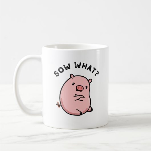 Sow What Funny Sassy Pig Koffiemok (Links)