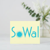 SoWal South Walton County met Sun Briefkaart (Staand voorkant)
