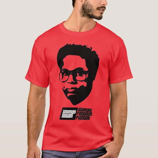 Sowell: literaire vrijheidsstrijder t-shirt (Voorkant)