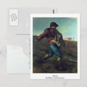 Sower-by-Millet (II), Jean-Francois Briefkaart (Voorkant / Achterkant)
