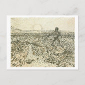 Sower met gestelde zon, Van Gogh Fine Art Briefkaart (Voorkant)