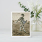 Sower, Vincent van Gogh Fine Art Briefkaart (Staand voorkant)