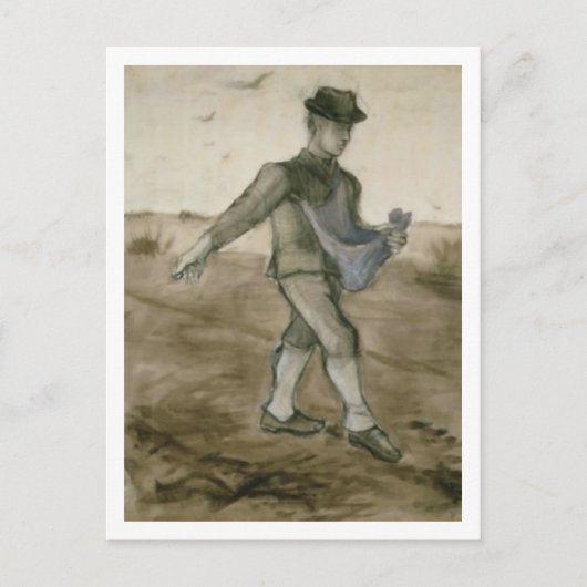 Sower, Vincent van Gogh Fine Art Briefkaart (Voorkant)