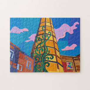 Sowerby Bridge Carlton Mill Chimney Kunst Legpuzzel