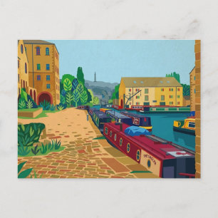 Sowerby Bridge Kanaalbekken Briefkaart