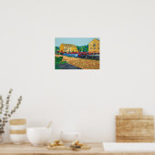 Sowerby Bridge Kanaalbekken Kunst Poster (Keuken)