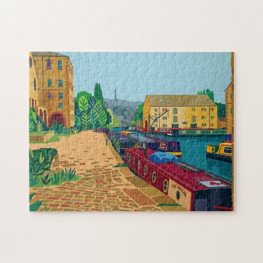 Sowerby Bridge Kanaalbekken Legpuzzel (Horizontaal)