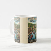 Sowerby Bridge Kanaalsteiger Reisposter Koffiemok (Voorkant links)