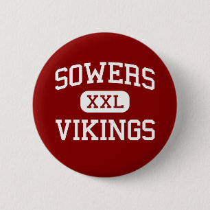 Sowers - Vikingen - Middle - Huntington Beach Ronde Button 5,7 Cm