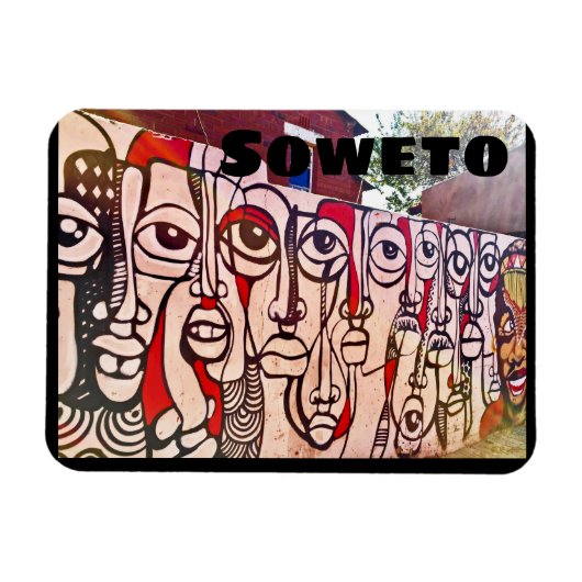 Soweto Art Zuid-Afrika Magneet (Horizontaal)