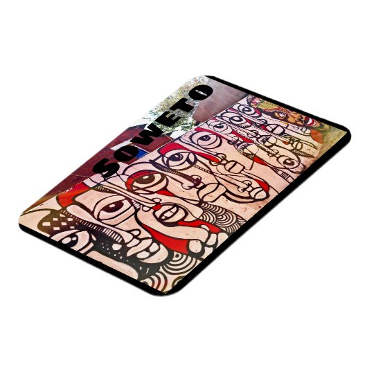 Soweto Art Zuid-Afrika Magneet (Linkerzijde)