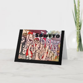 Soweto Mural, South Africa Notitiekaartje