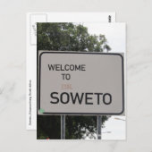 soweto welkomstteken briefkaart (Voorkant / Achterkant)
