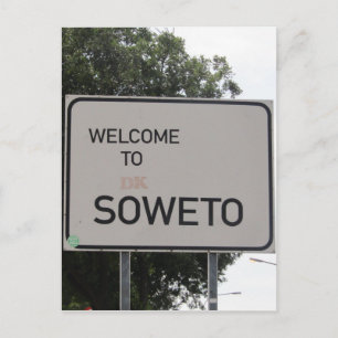 soweto welkomstteken briefkaart