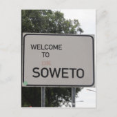 soweto welkomstteken briefkaart (Voorkant)