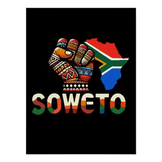 Soweto, Zuid-Afrika Perfect Poster (Voorkant)