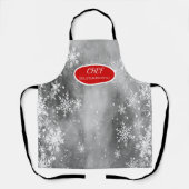 Sowflakes Gray Holiday Schort (Voorkant)