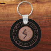 Sowilo - Elder Futhark rune Sleutelhanger (Voorkant)