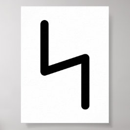SOWILO Noordse Rune (Zon, Succes) | Elder Futhark Poster