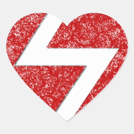 Sowilo Rune Hart Sticker (Voorkant)