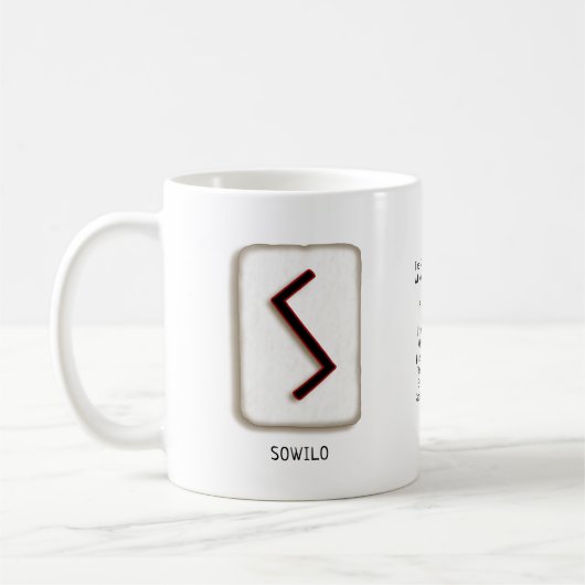 Sowilo RuneStone-Mok Koffiemok (Links)