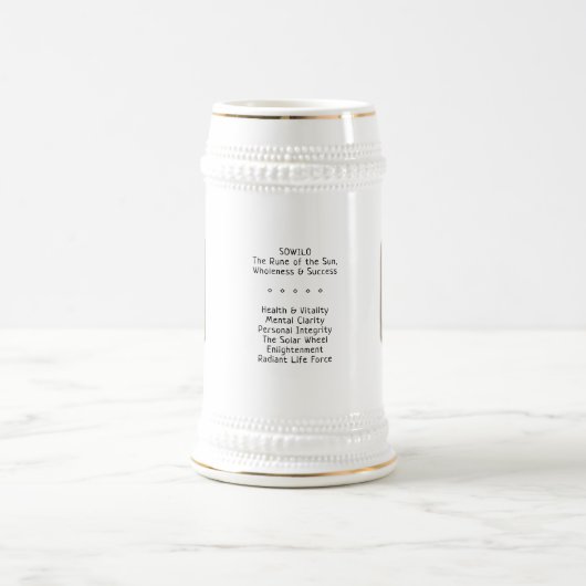 Sowilo RuneStone Stein Bierpul (Center)