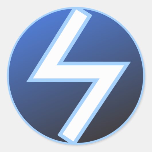 Sowilo Sowelu Sol Rune Ronde Sticker (Voorkant)