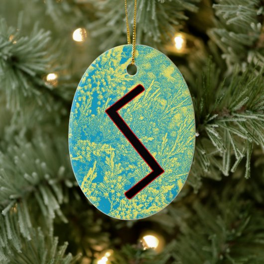 Sowilo Viking Rune Yule Ornament - Succes! (Boom)