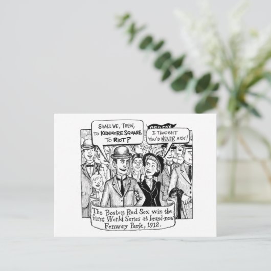 Sox Fans Riot, 1912 Briefkaart (Staand voorkant)