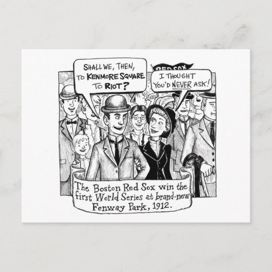 Sox Fans Riot, 1912 Briefkaart (Voorkant)
