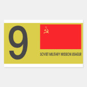 SOXMIS-Bord Rechthoekige Sticker (Voorkant)